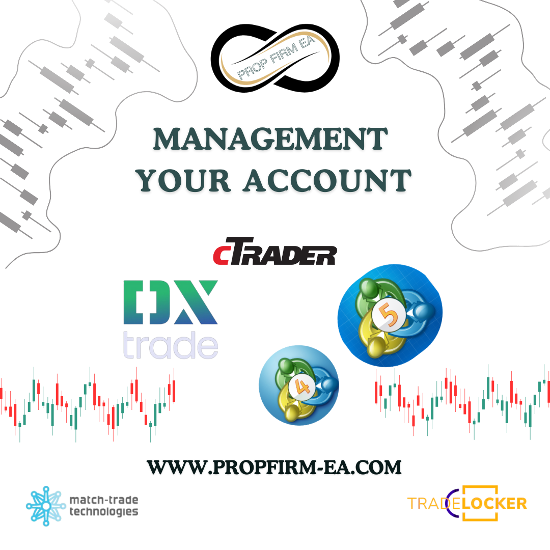 Prop Firm EA account management · MT4, MT5, Dxtrade, cTrader